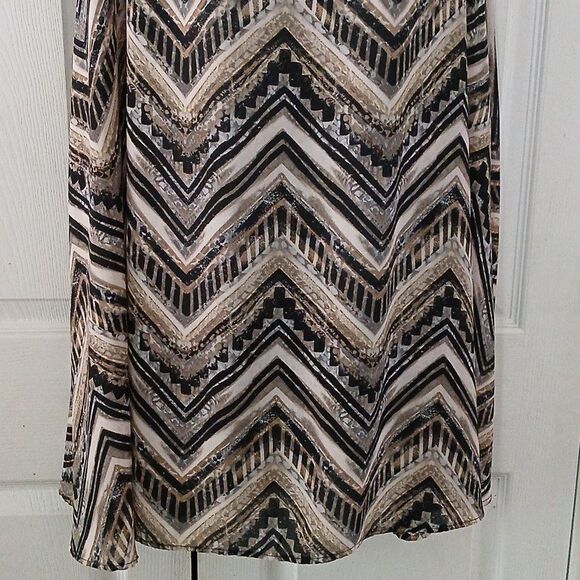 Hot Ginger black gray tan sleeveless dress Sz 3X NWOT - Picture 2 of 6